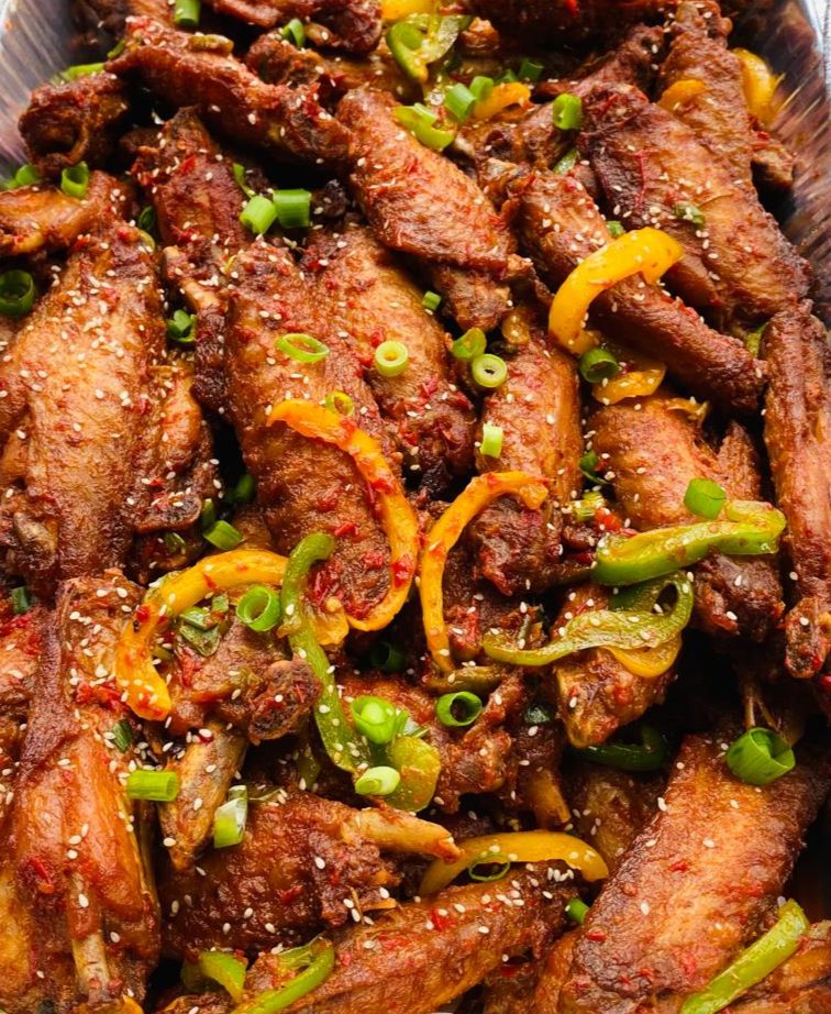 Peppered meat